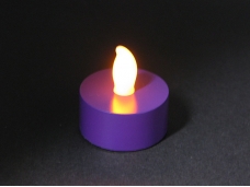 Christmas Flashing Yellow Light Candle (Purple)